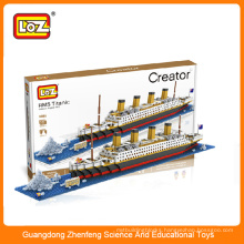 Loz toy shantou toy factory toy connecting building blocks DIY toy Titanic
